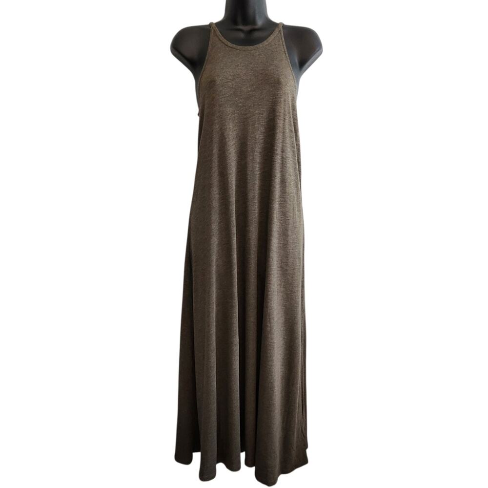 Madewell midi tank dress olive size S